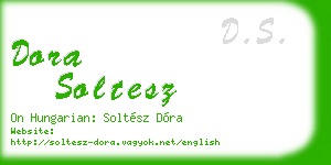 dora soltesz business card